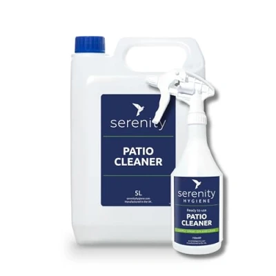 Image of Ready to Use Patio Cleaner &amp; algae Remover Spray Leave formula keeps patios free for months after application. Pet Safe, no harsh chemicals 5 Litre Kit