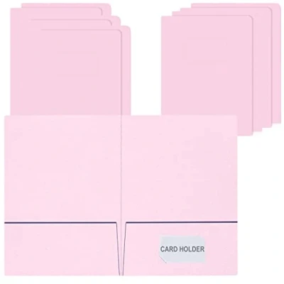 Image of 10pcs Easy Access A4 Paper Folder with 2 Pockets Report File Presentation Project Folders Card Holder Document Portfolios Jackets Paperwork Organizer for Office School Home