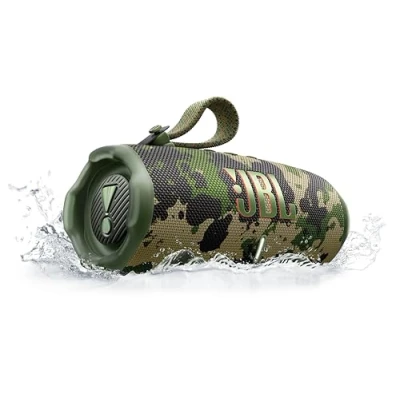 Image of JBL Charge 6 Portable Bluetooth Speaker Squad, Black,Green