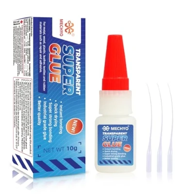 Image of Transparent Super Glue,Universal Glue,Welding High Strength Oily Glue, Used For Quick Fepair of DIY Crafts,Metal, Plastic, Wood, Glass,Jade,Etc. (10g)
