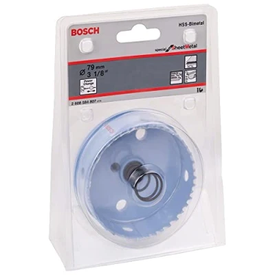 Image of Bosch Professional Hole Saw Special for Sheet Metal (for Stainless and Steel Sheets, Ø 79 mm, Accessories Drills)
