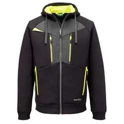 Image of Portwest DX4 Zipped Hoodie Black Large