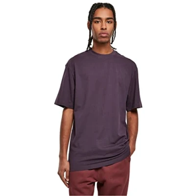 Image of Urban Classics Men&#039;s Tall Tee T Shirt, Purplenight, 5XL UK