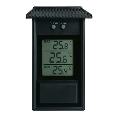 Image of NA Digital Greenhouse Thermometer Max Min to Monitor Maximum and Minimum Temperatures, Wall Mounted Accessories for Indoor or Outdoor