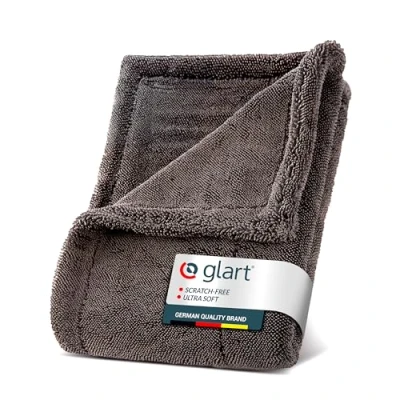Image of Glart Twist Car drying Cloth XXL Premium 80x55cm microfiber towel for scratch free Large cars and motorcycles