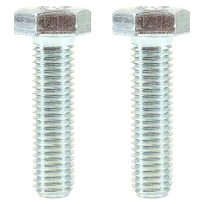 Image of 5X BZP Hex Head Bolts M12 x 100mm Fully Threaded Hexagon Zinc Plated Steel Din 933