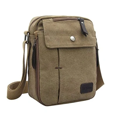 Image of ITODA Shoulder Bag Canvas Messenger Portable Rucksack Sling Travel Satchel Outdoor Cycling Crossbody for Men and Women
