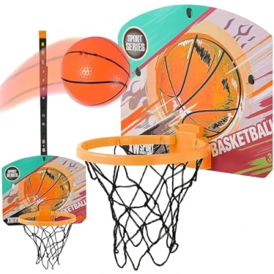 Image of koolbitz Basketball Hoop Height Adjustable indoor outdoor Office Desktop Game Bathroom Slam Dunk Gadget (Design 10)