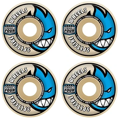 Image of Spitfire Wheels Formula Four Skateboard Wheels, 54mm, 97A, Natural, Polyurethane, 10.0 Ounces