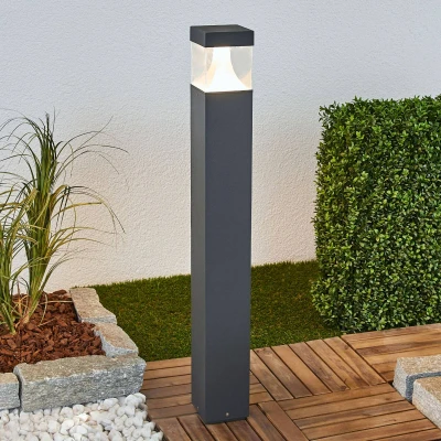 Image of Lucande Egon LED bollard light with angular body