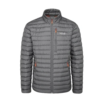 Image of Rab Men&#039;s Microlight Down Jacket for Trekking, Climbing, &amp; Skiing Graphene Small