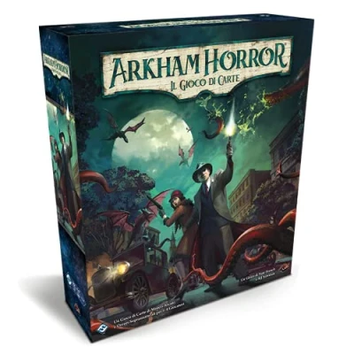 Image of Asmodee Arkham Horror: The Card Game, LCG, Base Set Updated 2021 1 4 Players, 14+ Years, Italian Edition