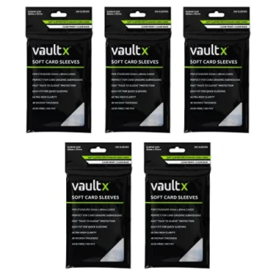 Image of Vault X Soft Trading Card Sleeves 40 Micron High Clarity Penny for TCG (1000 Pack)