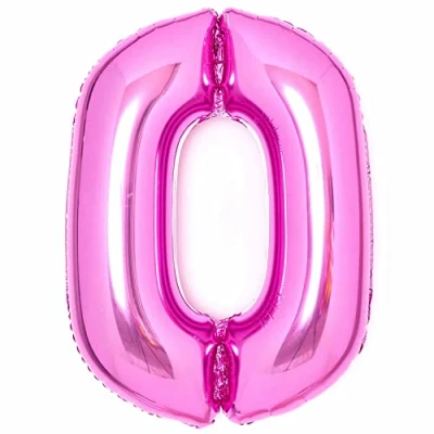 Image of Amscan 9913103 Large Number Pink 0