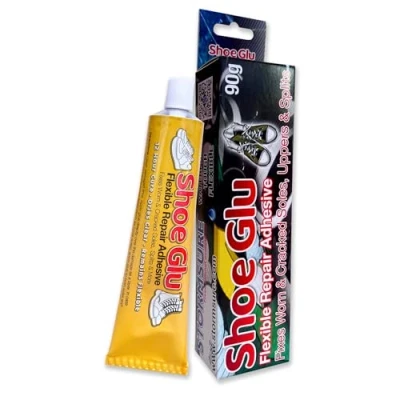 Image of Shoe Glu and Trainer Repair Adhesive, Clear Strong Bond, Flexible, for Sole Upper Repairs