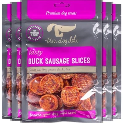 Image of Petface The Dog Deli Duck Sausage Slices, 100g (Pack of 5)