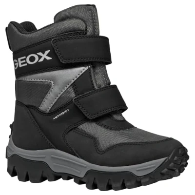 Image of Geox J Himalaya BOY B ABX Snow Boot, Anthracite/Black, 10 UK Child