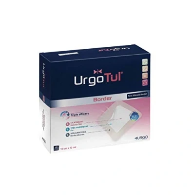 Image of UrgoTul Absorb Border Square Dressing, 13 x cm
