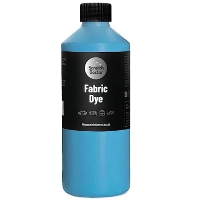 Image of Scratch Doctor Liquid Fabric Dye Easy to Use Textile Paint for Sofas, Furniture, Clothing, Canvas, Shoes, Denim and More 23 Colours Available (Light Blue, 1000ml)