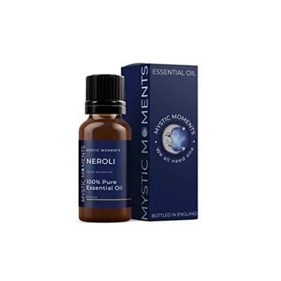 Image of Mystic Moments Neroli Essential Oil 5ml Natural for Diffusers, Aromatherapy &amp; Massage Blends Vegan GMO Free