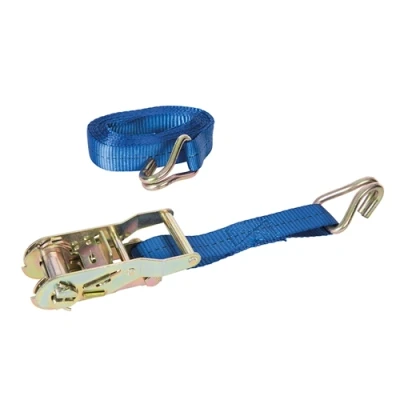 Image of Silverline Ratchet Tie Down Strap J Hook 4m x 30mm Rated 400kg Capacity 800kg