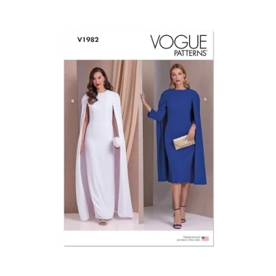 Image of VOGUE PATTERNS V1982B5 Misses&#039; Dresses B5 (8 10 12 14 16)