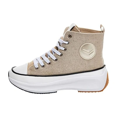 Image of Kaporal Women&#039;s Christa Sneaker, Iridescent Beige, 6 UK