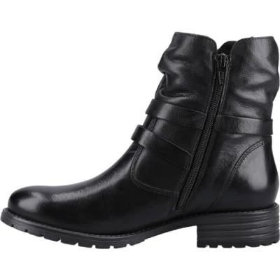 Image of Hush Puppies Women&#039;s Piper Ankle Boots, Black, 6 UK