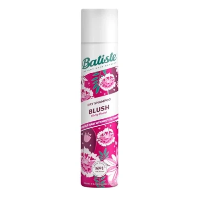 Image of Batiste Dry Shampoo in Blush 200ml, Floral &amp; Flirty Fragrance, No Rinse Spray to Refresh Hair Between Washes (Packing May Vary)