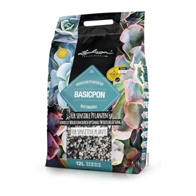 Image of LECHUZA BASICPON Peat free Houseplant Potting Mix for Indoor Plants Soil Compost Fertilizer 12L