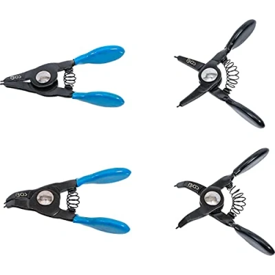 Image of BGS 444 Circlip Pliers Set for small Circlips 80 mm 4 pcs.
