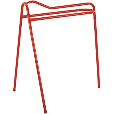 Image of Perry Equestrian Unisex&#039;s 539 0000RD No.539 Collapsible/Portable Saddle Stand, Red, one size