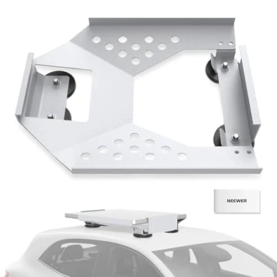 Image of Neewer Roof Mount Compatible with Starlink Mini, Magnetic Receiver Mounting Kit 4 Strong Bases, Internet Satellite for Vehicle RV Boat Roof, ST90