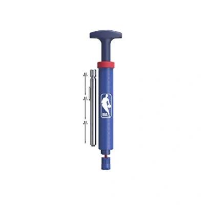 Image of Wilson ball PUMP set NBA DRV KIT, including pressure gauge and 3 needles, plastic, Blue