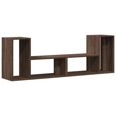 Image of vidaXL TV Cabinets 2 pcs Brown Oak 75x30x50 cm Engineered Wood