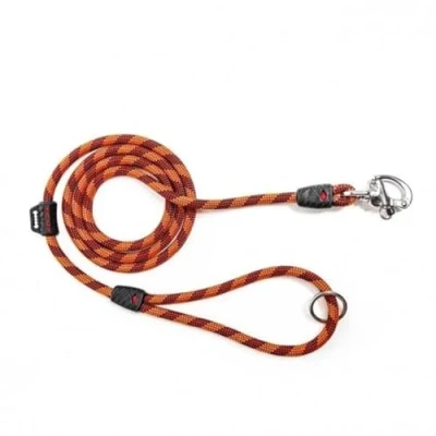 Image of EZYDOG Marine Training Slip Dog Lead 1.7m, Climbing Rope, All In One, One Size Fits All, Silicon Waste Bag Keeper,Easy to On, No Harness or Collar Needed, Sailing Snap Clip, (Regular, Orange)