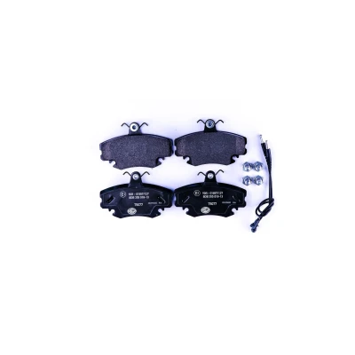 Image of 1611460280, 425041, 425070, 425310, E172118 brake pad set HELLA 8DB 355 018 131 incl. wear warning contact with caliper screws RENAULT: CLIO 2