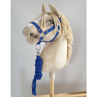 Image of Hobby Horse Set: A3 Headcollar + Rope Tie Blue No Included