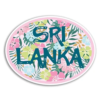 Image of 2 x 10cm Tropical Sri Lanka Vinyl Stickers Sticker Laptop Luggage #18642 (10cm Wide)
