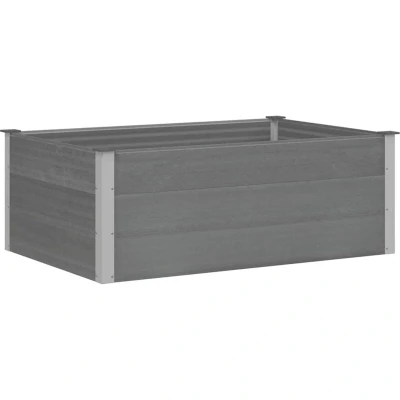 Image of vidaXL Garden Raised Bed WPC 150x100x54 cm Grey