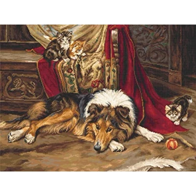 Image of Luca S B585 A Reluctant Companion Cross Stitch Kit