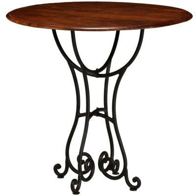 Image of vidaXL Dining Table Solid Acacia Wood with Honey Finish 80x76 cm