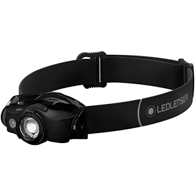 Image of Ledlenser MH4 Rechargeable LED Head Torch, Super Bright 400 Lumens Headlamp, Water Resistant (IP54), Camping, Hiking Equipment, Work Up to 35 Hours Running Time