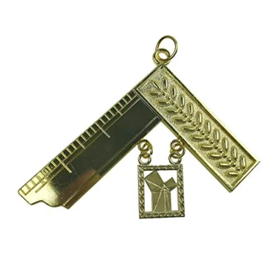 Image of Masonic Craft Lodge Officer Past Master Collar Jewel gold BT102