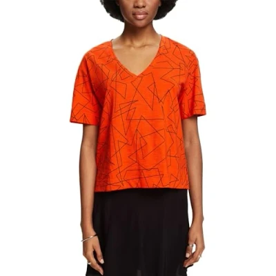 Image of ESPRIT Women&#039;s 034ee1k329 T Shirt, 884/Bright Orange 5, S