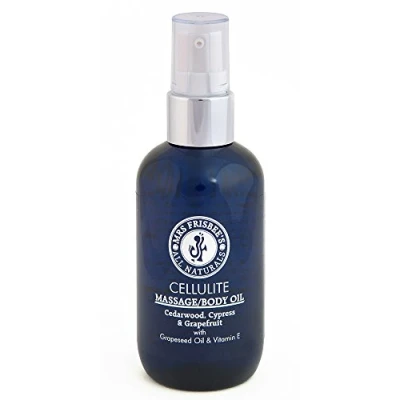 Image of Cellulite Massage Oil/Body Oil with Cedarwood, Cypress and Grapefruit Pure Essential Oils, Cold Pressed Oils Vitamin E/Handmade/Natural/Vegan (100ml)