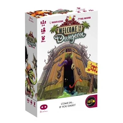 Image of Iello Welcome to the Dungeon Board Game Ages 10+ 2 4 Players 30 mins Minutes Playing Time, Multicolor, 14.99 x 9.91 3.81 cm