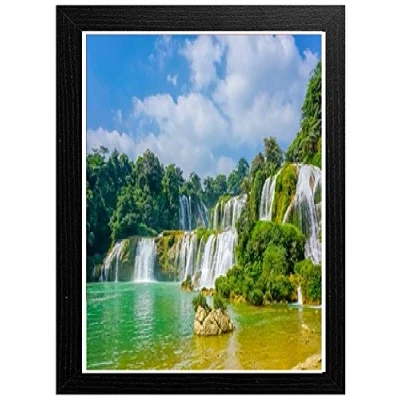 Image of Photo Frames Black Picture Poster Wood Wall Hanging 45x60cm