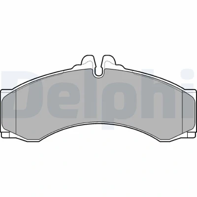 Image of 2D0698151A, 2D0698151B Brake pad set DELPHI LP1046 prepared for wear indicator with anti squeak plate accessories MERCEDES BENZ: Sprinter 3 T Van