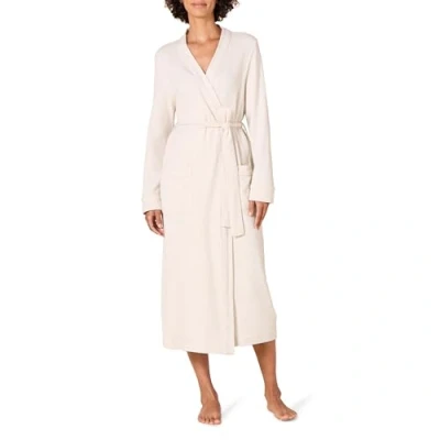 Image of Amazon Essentials Women&#039;s Lightweight Waffle Full Length Robe (Available in Plus Size), Beige, S